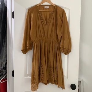 Apiece Apart mustard yellow dress